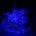 Vianočná led svetelná záclona vonkajšia - programy - časovač + diaľkový ovládač - 1000led - 40m modrá