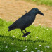 SPRINGOS Odpudzovač plašič vtákov stojaca vrana -11x39x18,5cm modro-čierna