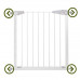 SPRINGOS Bezpečnostná bariérová zabrána pre schody a dvere - biela - 76-113 cm