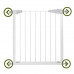 SPRINGOS Bezpečnostná bariérová zabrána pre schody a dvere - biela - 76-120 cm