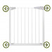 SPRINGOS Bezpečnostná bariérová zabrána pre schody a dvere - biela - 76-85 cm