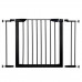 SPRINGOS Bezpečnostná bariérová zábrana pre schody a dvere - čierna - 75-103cm