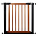 SPRINGOS Bezpečnostná bariérová zábrana pre schody a dvere - čierno-hnedá - 75-110 cm