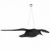SPRINGOS Odpudzovač plašič vtákov lietajúca vrana - 57x40x10cm čierna