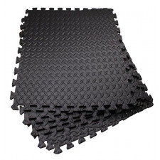 penové puzzle protišmykové 60 x 60 x 1,2 cm - 6 ks - čierne
