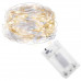 Vianočná LED svetelná mikro reťaz na batérie - 100LED - 9,9M Studená biela+Teplá Biela