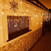 Vianočná led svetelná záclona na spájanie vonkajšia flash - 500led - 20m teplá biela / studená biela
