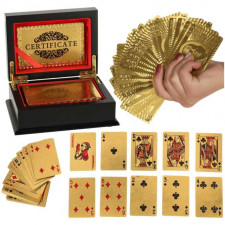 Zlaté hracie karty v luxusnej krabičke