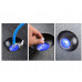 Bosu balančná lopta s gumami na cvičenie - BLUE