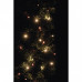 LED vianočná reťaz pulzujúca, 12m, jantarová/červená, čas.