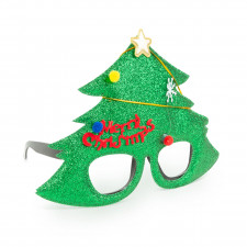 Party okuliare - vzor vianočný strom