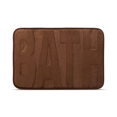 Rohožka do kúpeľne - Rohožka do kúpeľne - "BATH" - hnedá - 60 x 40 cm
