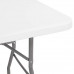 SPRINGOS Záhradný cateringový stôl skladací- 180cm - biely