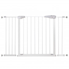 SPRINGOS Bezpečnostná bariérová zabrána pre schody a dvere - biela - 76-127 cm