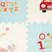 Penové puzzle pre deti, svetlomodrá 177x118x1,3 cm