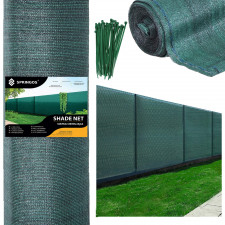 Tieniaca sieť - 90% tienenie - 1,2x50m - 140g/m2 - zelená