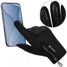 Springos Univerzálne zimné dotykové rukavice na telefón, veľkosť XL, čierne