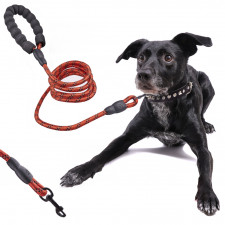 Vodítko pre psa - odolné reflexné lano - 2m - červené
