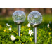 Solárne LED záhradné svietidlo zapichovacie GLASS Inox - 8 cm - Polux