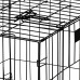 Chovateľská klietka pre zvieratá - skladacia - 60 x 50 x 42 cm - S - čierna