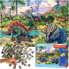 CASTORLAND Puzzle 120 dielikov - Dinosaury na sopkách - 6+