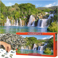 CASTORLAND Puzzle 4000 dielikov - Vodopády Krka, Chorvátsko - 139x68cm