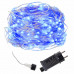 Vianočná led svetelná mikro reťaz vonkajšia + programator - 300led - 30m modrá
