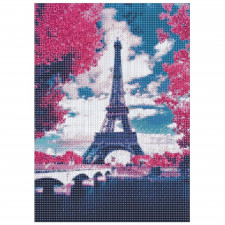 Diamantové maľovanie - výšivka - 30x40 cm - Eiffelova veža