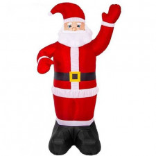 Springos Samonafukovací Santa Claus s LED osvetlením - vonkajší - 180 cm