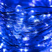 Vianočná led svetelná mikro reťaz vonkajšia + programator - 480ed - 48m modrá
