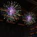 Vianočná led svetelná ozdoba vonkajšia + programator - explodujúca hviezda 20 vetvičiek - 100led - multicolour