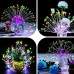 Vianočná led svetelná ozdoba vonkajšia + programator - explodujúca hviezda 20 vetvičiek - 100led - multicolour