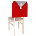 Vianočný návlek na stoličku - škriatok - červený