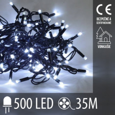 Vianočná LED svetelná reťaz vonkajšia - 500LED - 35M Studená Biela